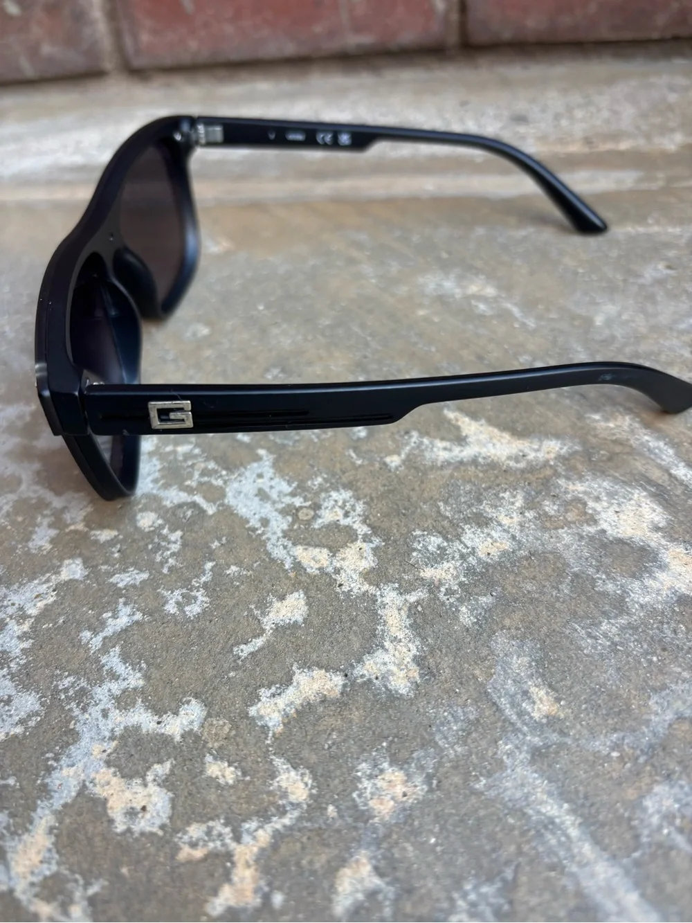 Guess Men's Black Sunglasses with Dark Lenses